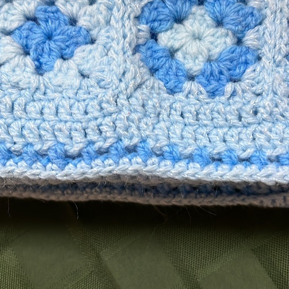Baby Blue Crochet Blanket - Picture 4 of 7